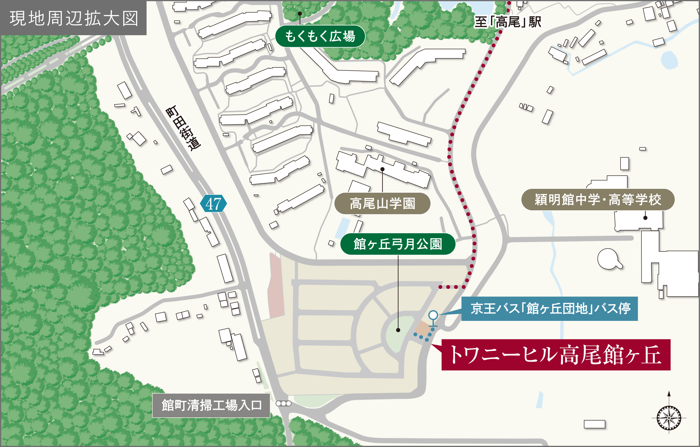 現地周辺拡大図